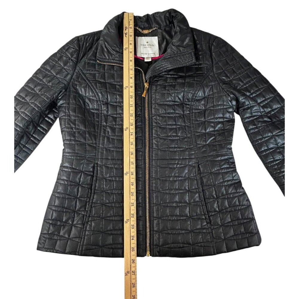 🖤 KATE SPADE Black Quilted Puffer Jacket • Size Small 🖤 - Picture 8 of 8